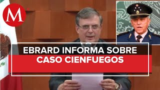 Cienfuegos regresará a México; no es acto de impunidad sino de respeto: Ebrard