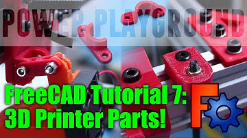 FreeCAD Modeling Tutorial 7: 3D Printer Parts