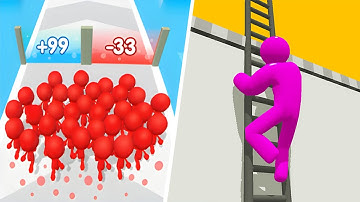 Count Masters VS Ladder Master Runner 🟣🧿🟢Walkthrough Max Levels Android IOS Gameplay BTR1