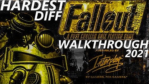 Fallout 1 [1997] - Walkthrough Longplay - Hardest Difficulty - Part 1 [2021] [1080p HD] [60Fps]