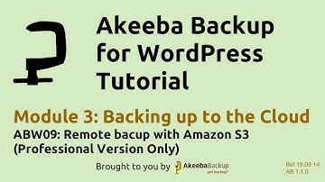 ABW08 Remote Backup with Amazon S3