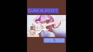 Guns N' Roses - Civil War (outro guitar cover) with DoctorQ nano ElectroHarmonix effect
