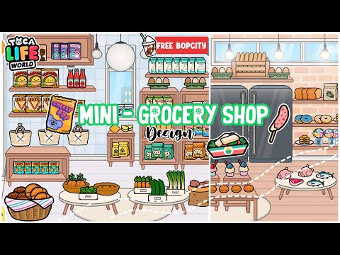 🛒🥕Free Mini - Grocery Shop Design in Tocalife | toca Boca house ideas ...
