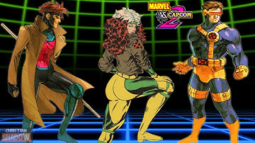 MvC2 Team XMEN Rogue Gambit Cyclops