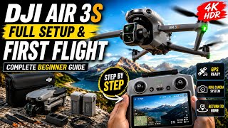 DJI Air 3S Full Setup & First Flight | Complete Beginner Guide! #djiair3s #djidrone #dji #guide #how