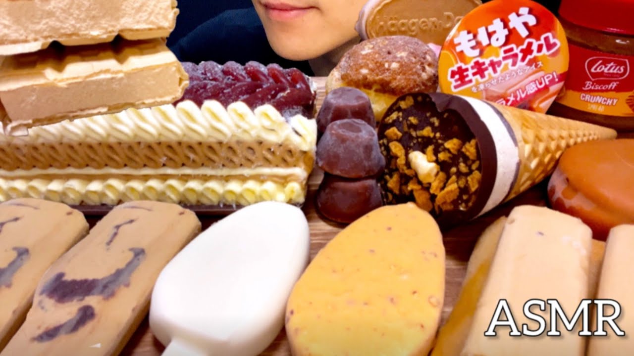 【咀嚼音】キャラメルアイスと最後のビエネッタアイス食べて凍えた後のビャンビャン麺が最高！Caramel Ice Cream Viennetta/ASMR/EatingSounds/Mukbang/먹방