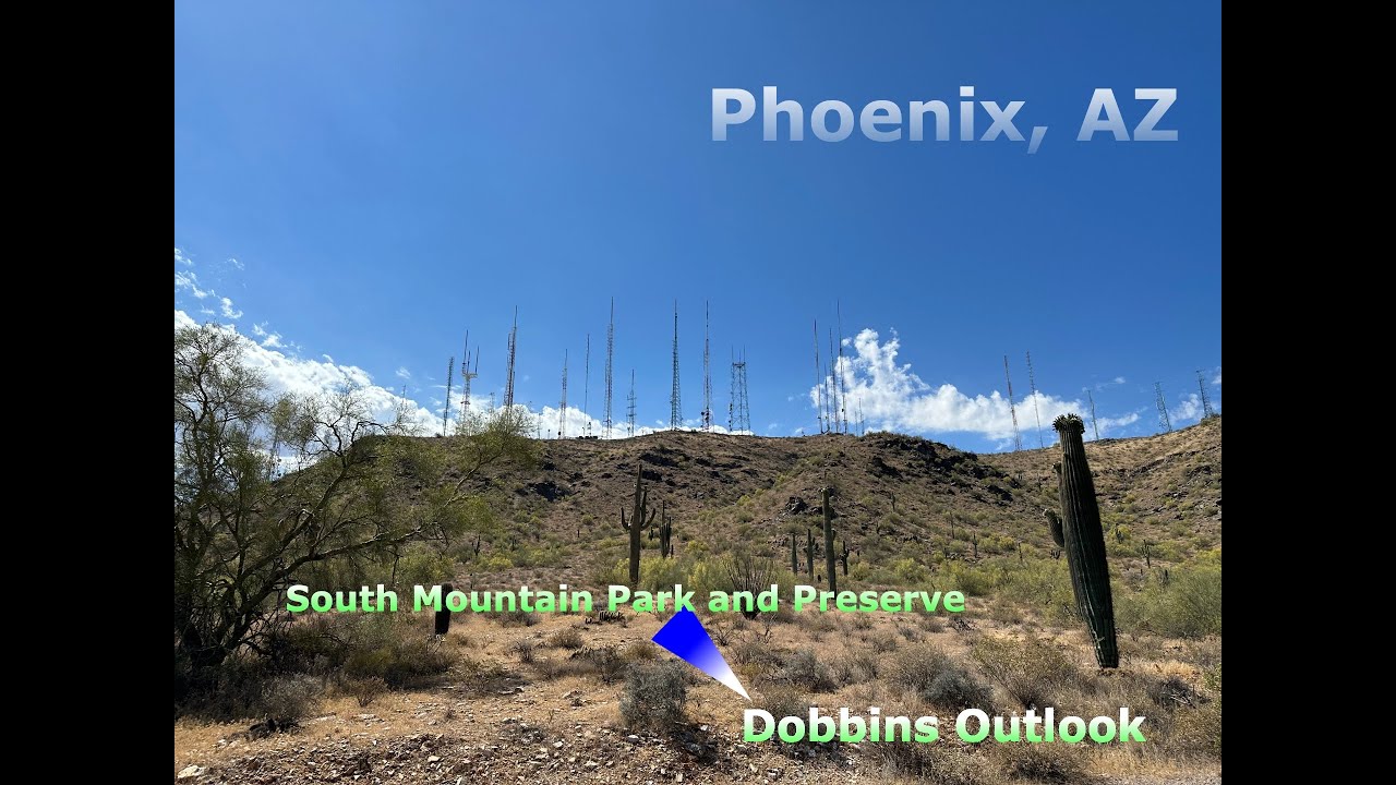 Phoenix, AZ South Mountain trip to Dobbins Outlook on electric scooter