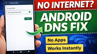 Android Internet Not Working? Fix It with This DNS (No Apps)
