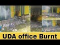 Ruto's UDA Offices set on fire Makueni as protestors Shutdown kenya over high fuel prices;
