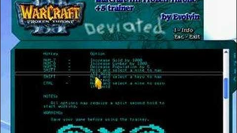 Warcraft 3 the frosen throne Hacks trainer!