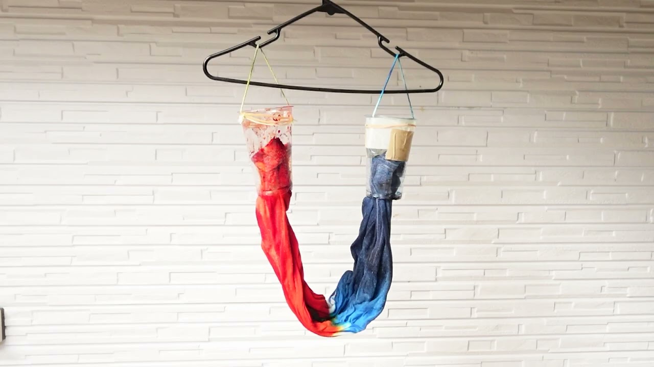 ice dye tutorial using dyers detergent to stop colour bleeding