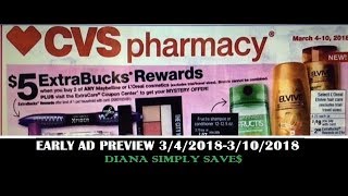 EARLY CVS AD PREVIEW 3/4/-3/10/2018 FREEBIES & MYSTERY OFFER