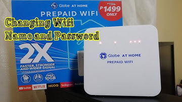 How To Change Globe At Home Prepaid Wifi - Wifi Name And Password | Tutorials