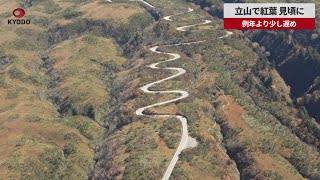 【速報】立山で紅葉 見頃に 例年より少し遅め