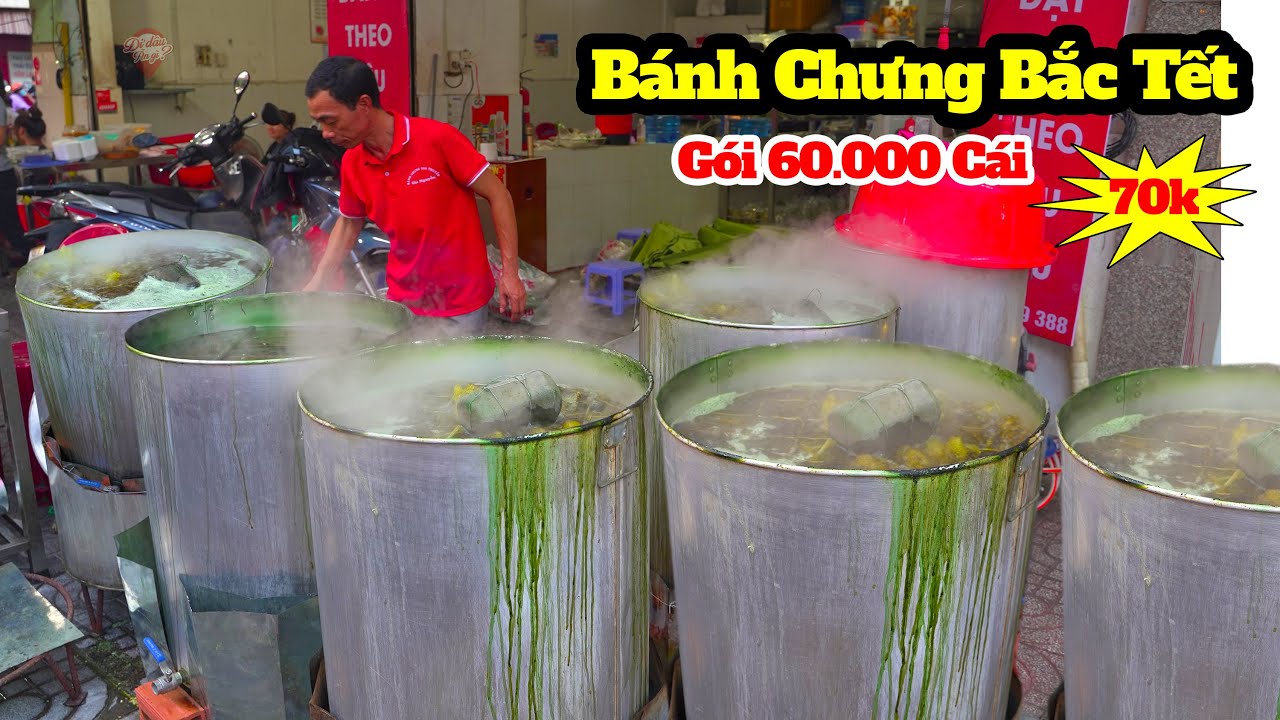 Lò Bánh Chưng Bắc Gói 60.000 Cái Thủ Công Siêu Nhanh 70k Một Chiếc Bán Tết 2024 ở Sài Gòn