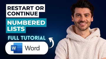 How to Restart or Continue Numbered Lists in Word [2025 Guide]