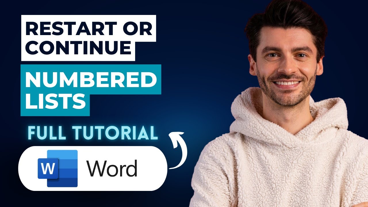 Как возобновить или продолжить нумерацию списков в Word [Руководство 2026 года]