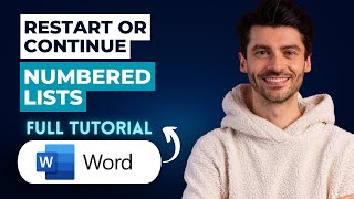 How to Restart or Continue Numbered Lists in Word [2026 Guide]