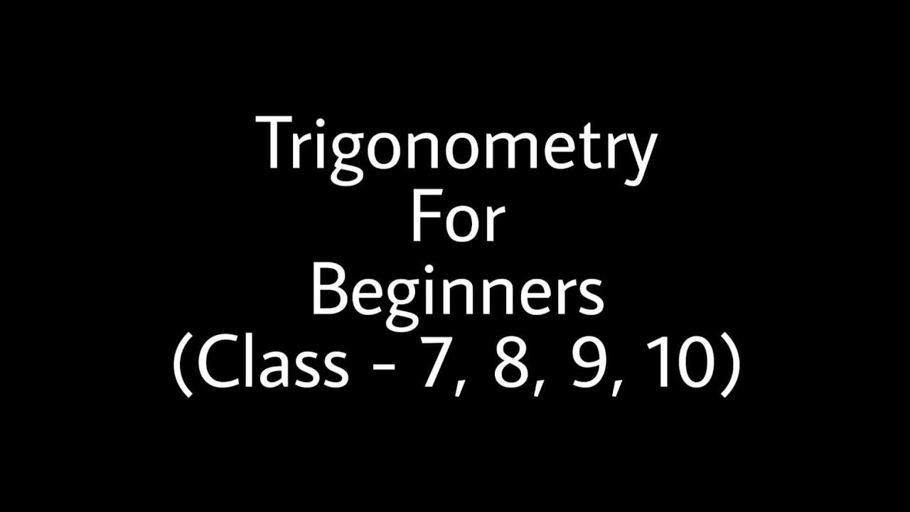 Trigonometry for beginners part 3 - YouTube