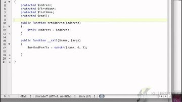 Advanced PHP Closed Captioned - Magic Methods, Getters and Setters Part 2