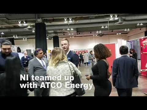 Small Business Week 2019, Calgary, Alberta.  ATCO Energy features Noted Interactive Displays.