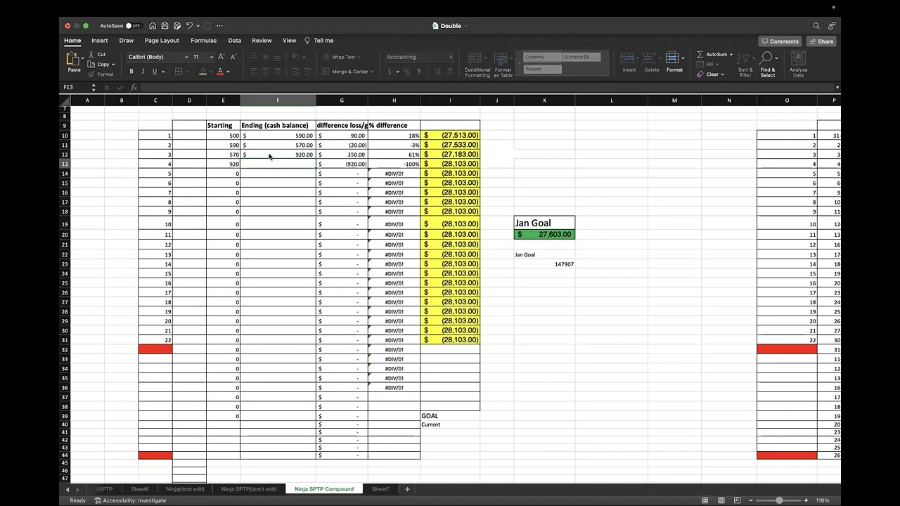 Disciplined Compounding(spreadsheet + breakdown)