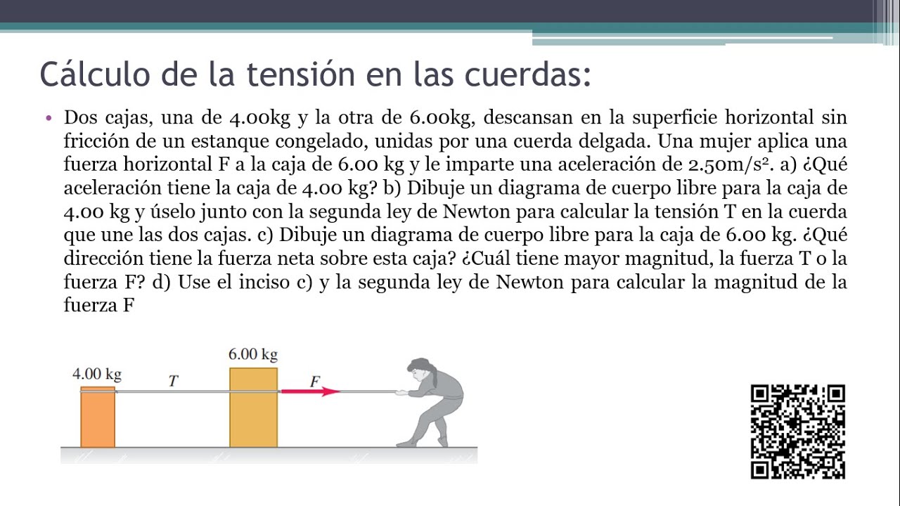 "Calcular la tesión en las dos cuerdas" LEYES DE NEWTON EJERCICIOS