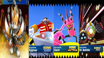 Sonic Dash - Prime Tais Nine vs Bosses: Dr. Eggman, Zazz & Dr. Bubble (android, ios) Gameplay 3D