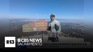 CBS13's Brandon Downs runs Mammoth Trail Fest 50K