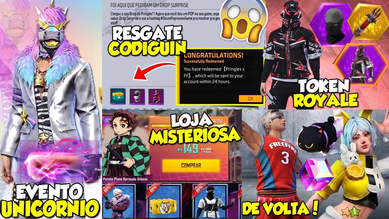 CODIGUIN FF: novos códigos Free Fire da parceria Pringles nesta terça (10)