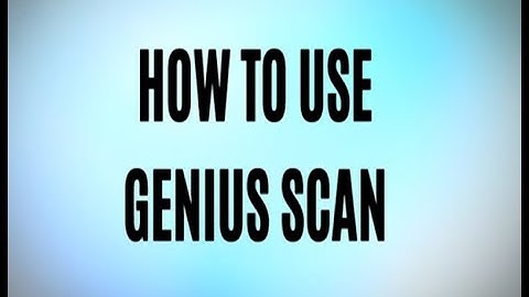 How to Use Genius Scan to Email Documents.  Stop Sending Photos!