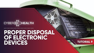 Proper disposal of electronic devices
