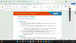 Excel Module 5 End of Module Project 2 | Home Project Supply | MANAGE AND ANALYZE #illustratedexcel