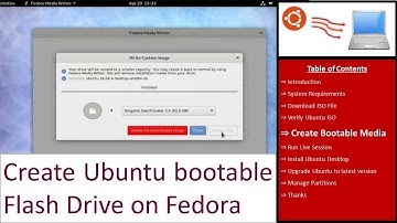 Create Ubuntu bootable Flash Drive on Fedora - Ubuntu Installation Tutorial # 07