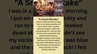 "Perfect is Boring!" | English Reading Practice #mistakes #socks