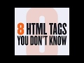 8 Important HTML tags that's you don't know l Web Designing