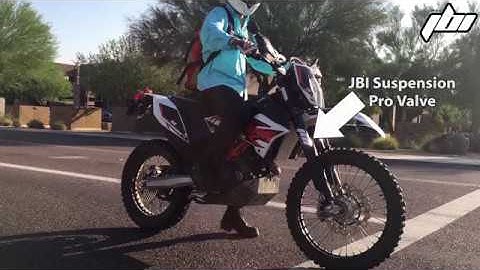 KTM 690 Enduro R - JBI Suspension Pro Valve in action