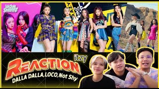 ITZY - DALLA DALLA , LOCO , Not Shy REACTION | KachasBrothers