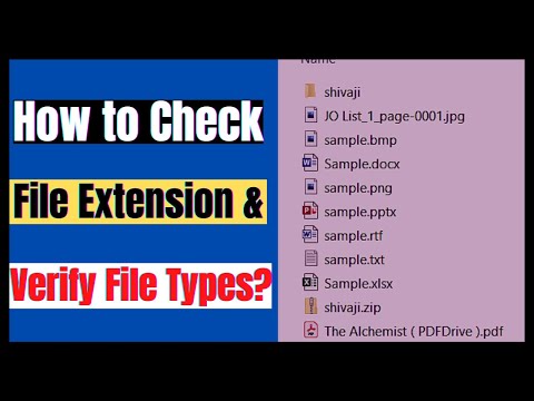 How to Check File Extension & Verify File Type | File Extension Kaise check kare in Hindi |