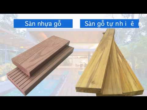 So sánh sàn gỗ nhựa và sàn gỗ tự nhiên ngoài trời