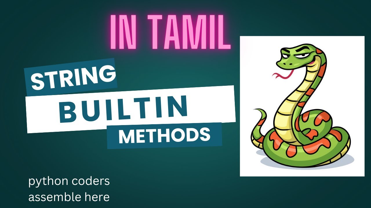 String Builtin methods in python - YouTube