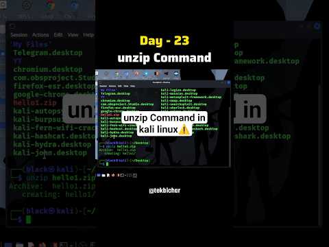 Unzip Command Kali Linux Linuxcommands