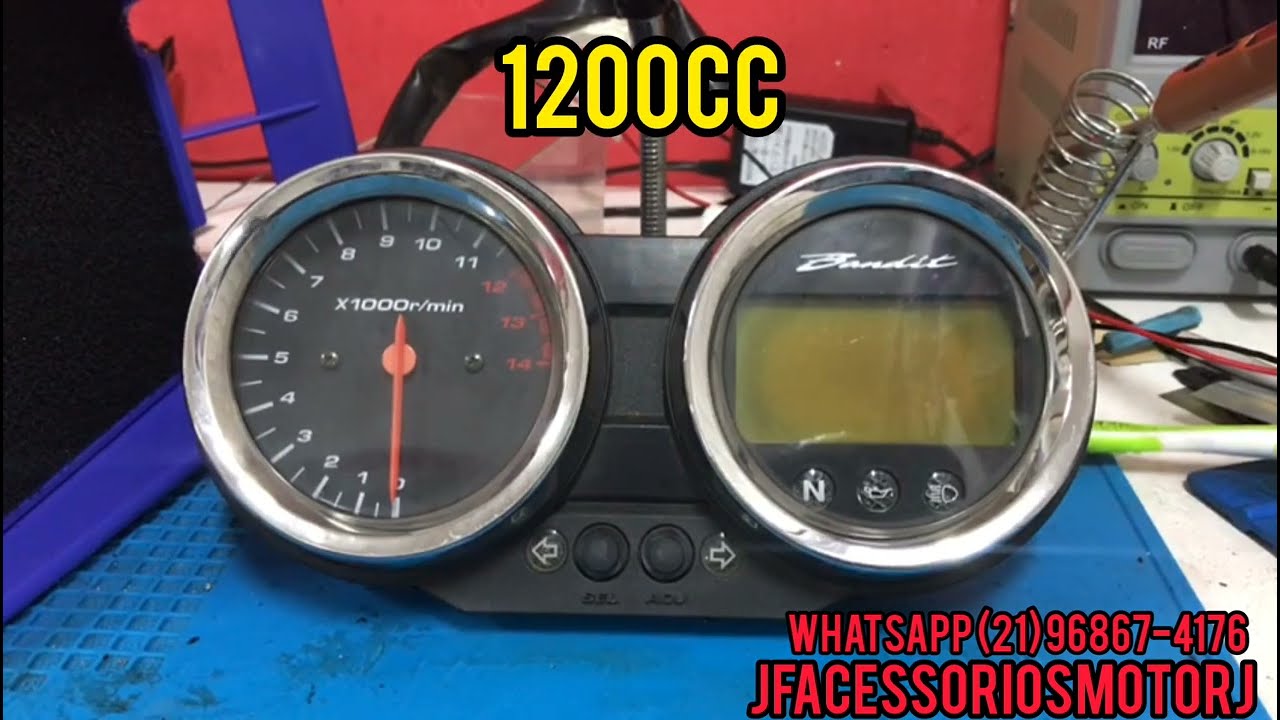 Painel Suzuki Bandit 650cc 1200cc 1250cc  Película Polarizadora Queimada & Blecaute C/Leds