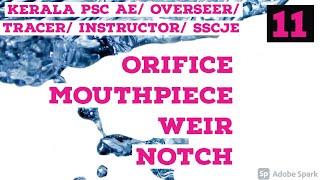 ORIFICE-MOUTHPIECE-NOTCH- WEIR- fluid mechanics - 11 - for LSGD AE