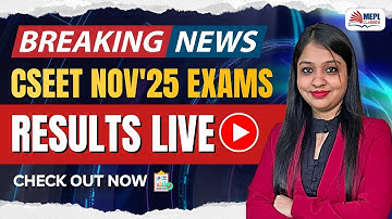 BREAKING NEWS 📣 CSEET Nov