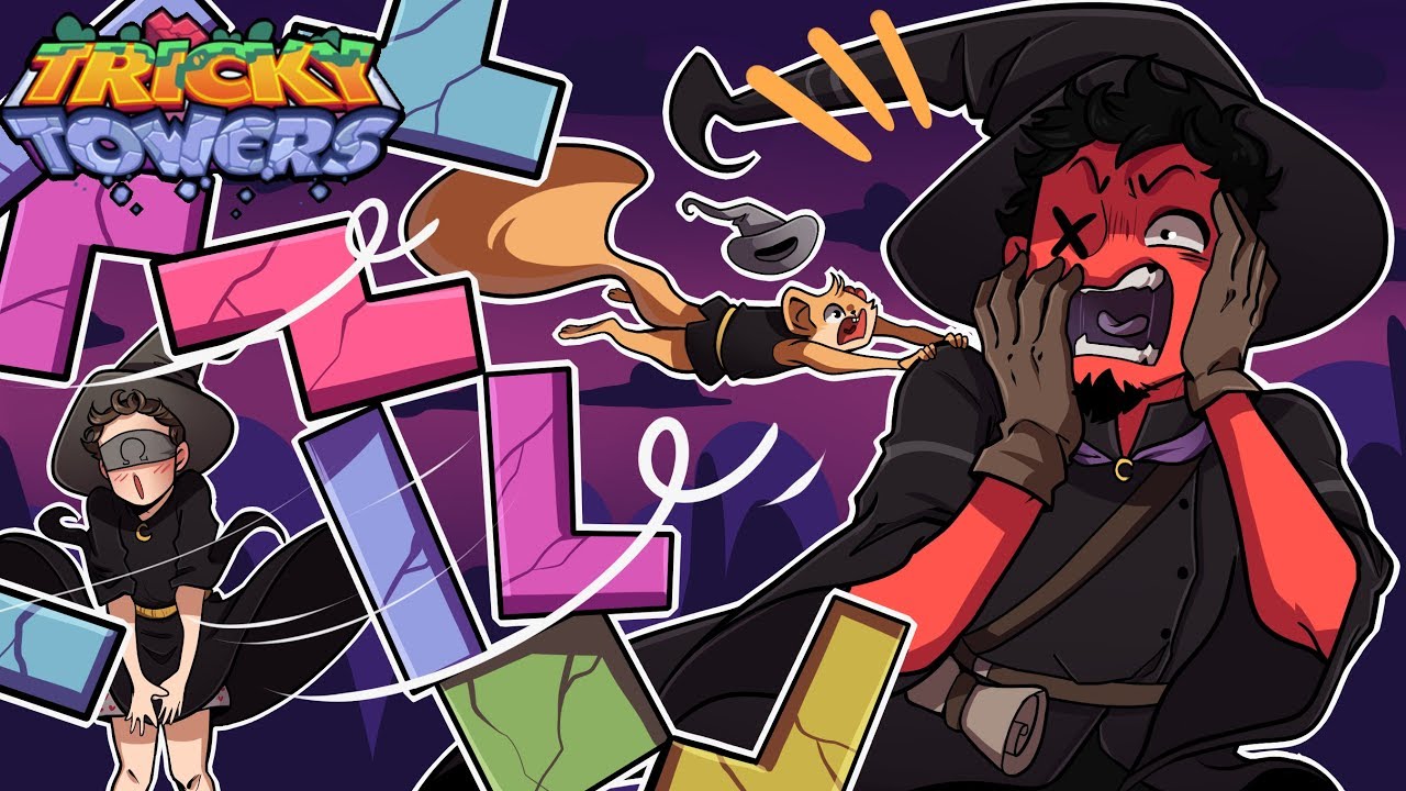 PLAYING IN A HURRICANE!? | Tricky Towers (w/ Ohmwrecker & DeadSquirrel)