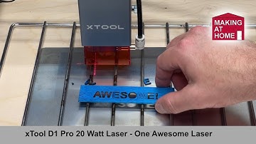 xTool D1 Pro 20 Watt Laser Unboxing, Assembly and First Use