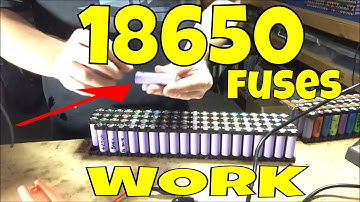 80 cells versus 1 faulty cell 18650 fuse test
