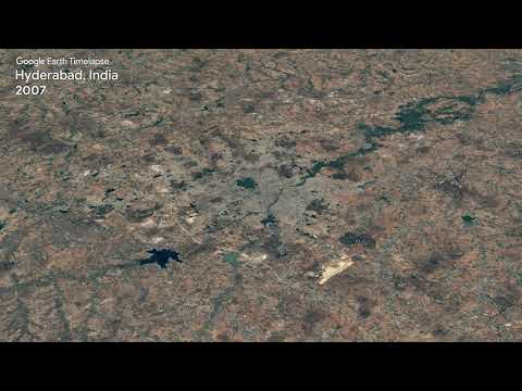 Google Earth Timelapse: Hyderabad, India - Google Earth Timelapse: Hyderabad, India