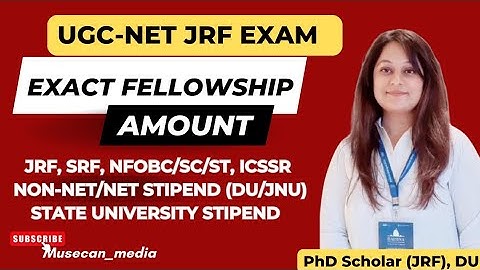 NET JRF SALARY| PhD| NON-NET/NET STIPEND | DU & JNU| NFOBC/SC AMOUNT | ICSSR/OTHER
